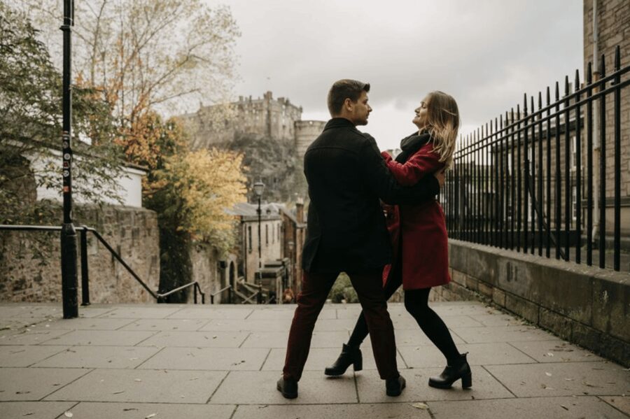 Private Photoshoot with Views of Famous Edinburgh Castle - Who will enjoy this most