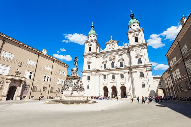 Salzburg Old Town, Fortress, Cathedral Private Walking Tour - Salzburg Cathedral and the font linked with Mozart