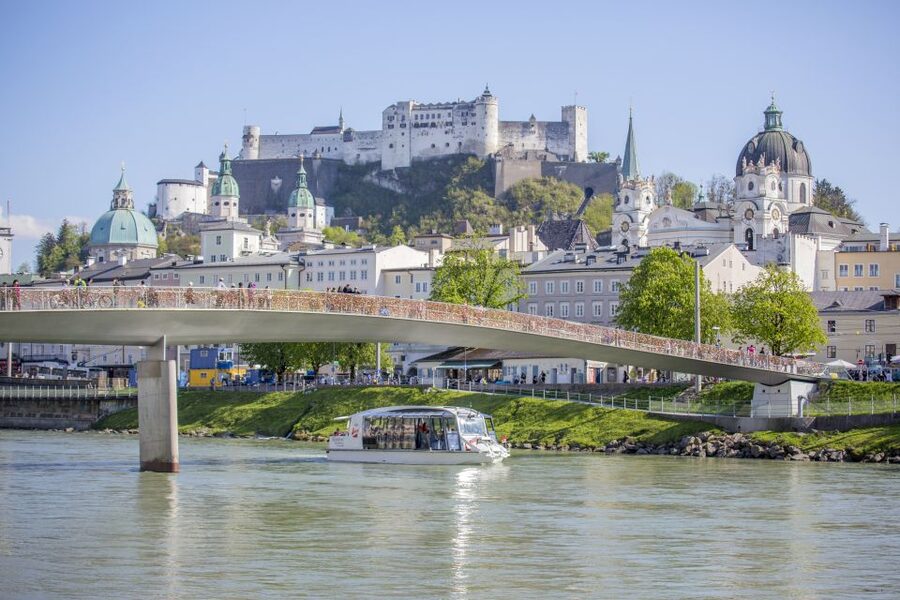 Salzburg: River Cruise, Dinner & Fortress Concert - Making the connection to Hohensalzburg Fortress
