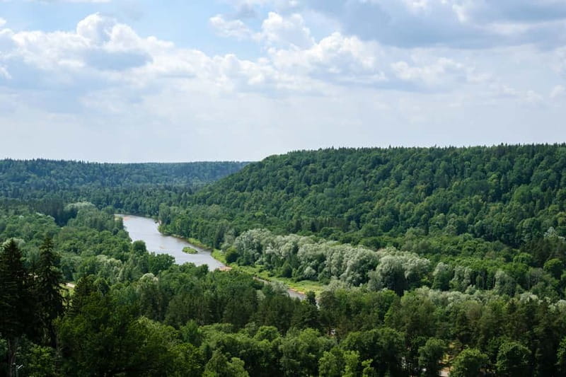 Sigulda Day Tour - Castle Ruins, Gūtmaņala Grotto, & More - Crossing the Gauja valley by aerial cableway