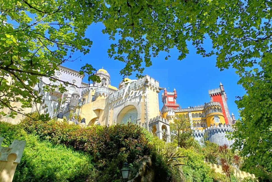 Sintra: Moorish Castle, Pena Palace, Cabo da Roca, & Cascais - Starting high at the Castle of the Moors