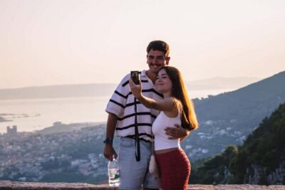 Sunset at Klis Fortress with Sightseeing Bus