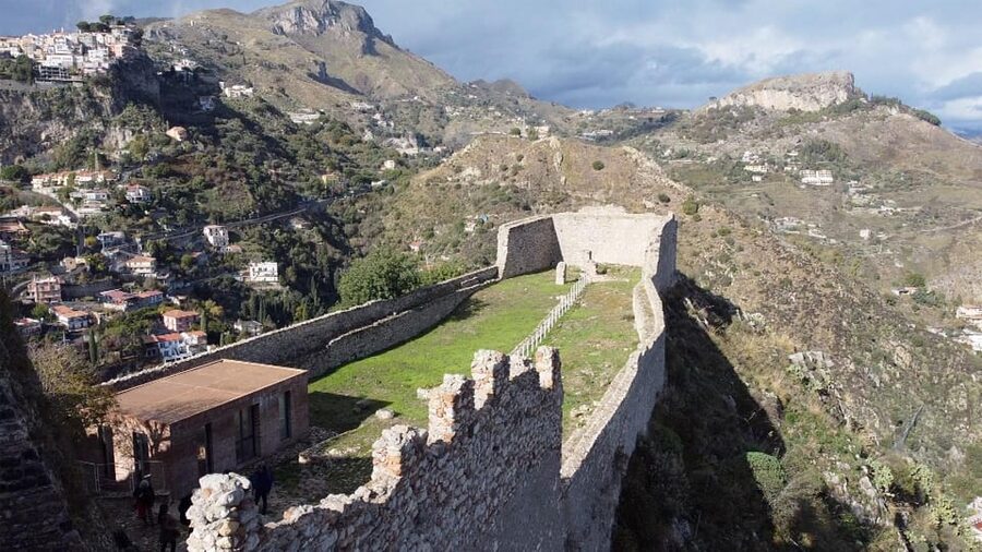 Taormina; Taormina Castle Tour - The view from 397 meters