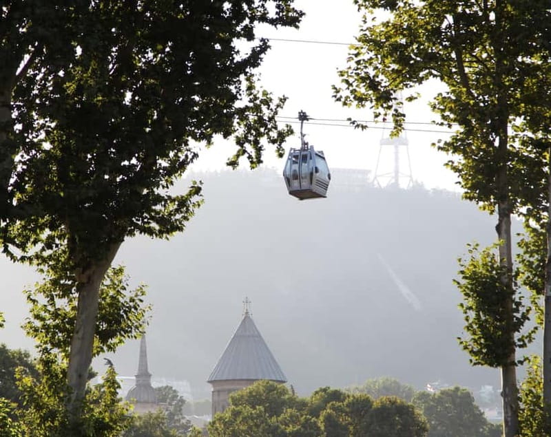 Tbilisi: Private Tour to Mother of Georgia & Narikala Castle - Riding from Rike Park toward Narikala